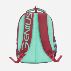 Genius by Safari Astro 23L Kids School Backpack with Name Tag, Rain Cover, and Easy Access Pockets for Students - Red