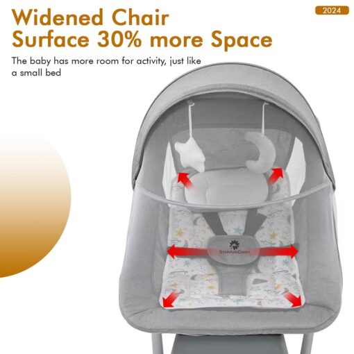 Spacious Baby Electric Swing Rocker