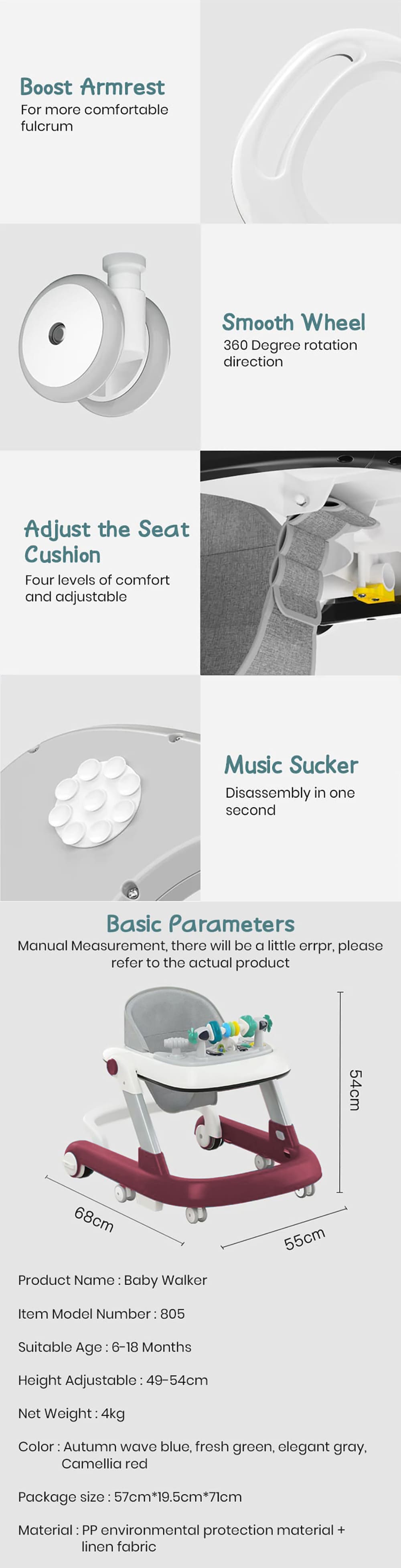 Specification of Baby Rocker