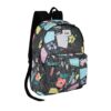 Genie Patchy 18LMulticolor Backpack for Student With Spacious Compartment, Easy Access Pockets Premium Bags for Boys & Girls - Black