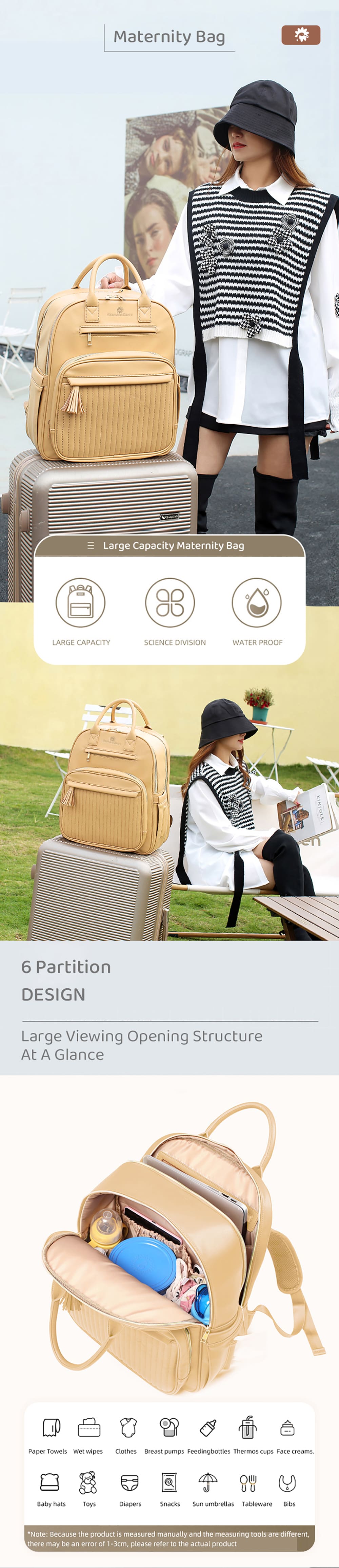 Multi Functional Baby Diaper Bag