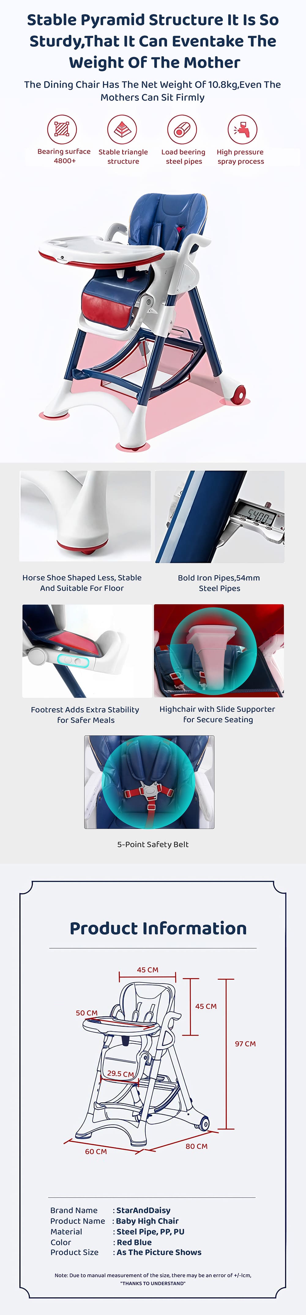 Multi-functional Baby High Chair