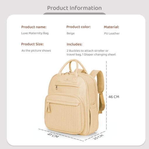 Stylish and Spacious Baby Diaper Bag for on-the-go Parents