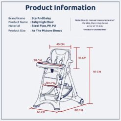 Specification of Baby High Chair