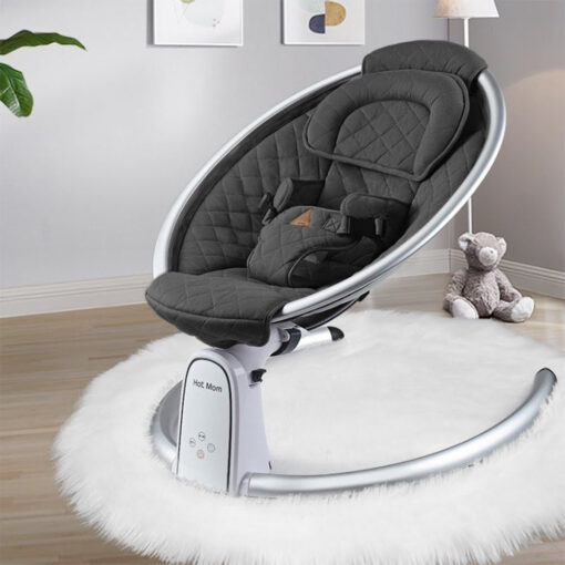 [Refurbished] StarAndDaisy Premium Baby Rocker with Automatic Swing And Bluetooth Music (Black)