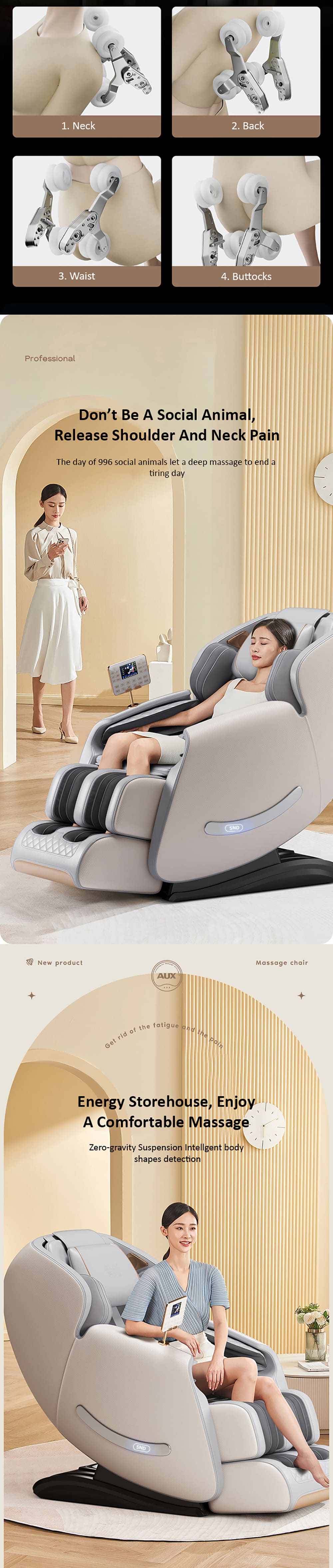 Massage Chair with Zero Gravity