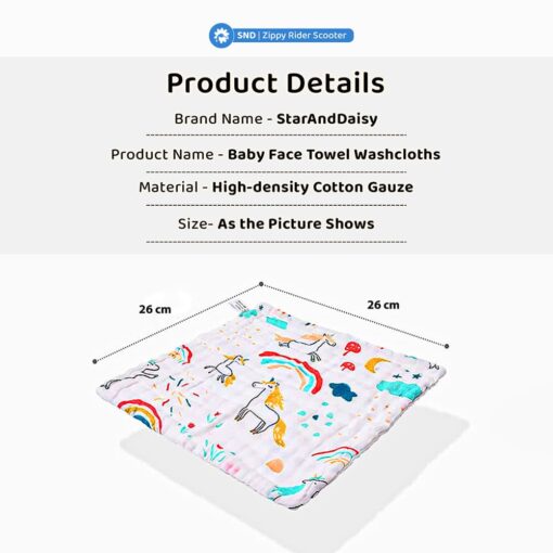 Specification of Baby Face Towel