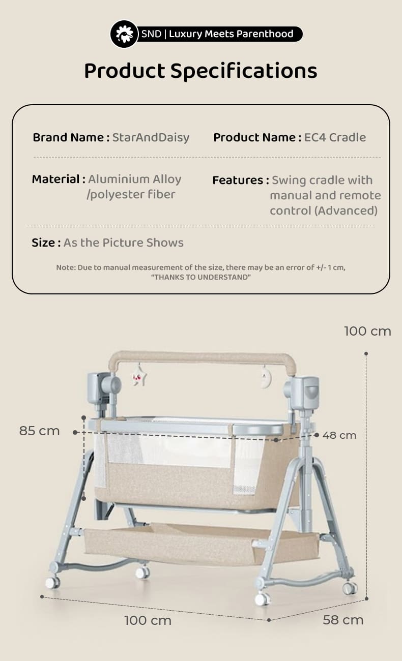 Automatic Baby Swing Cradle