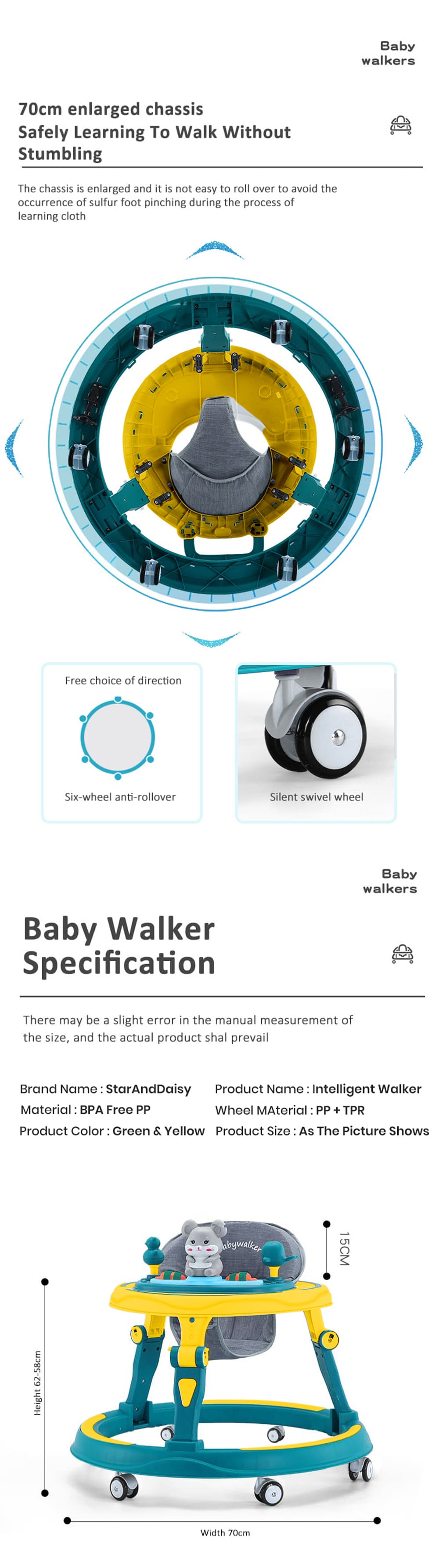 Specification of Intelligent Baby Walker