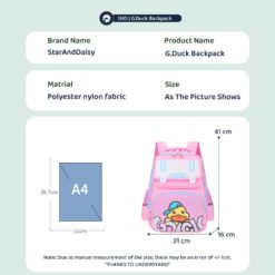 Specification of Kids School Bags