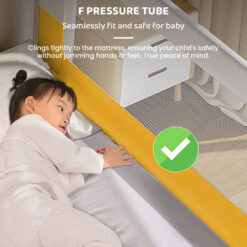 Baby Bed Guardrail with Seamless Design