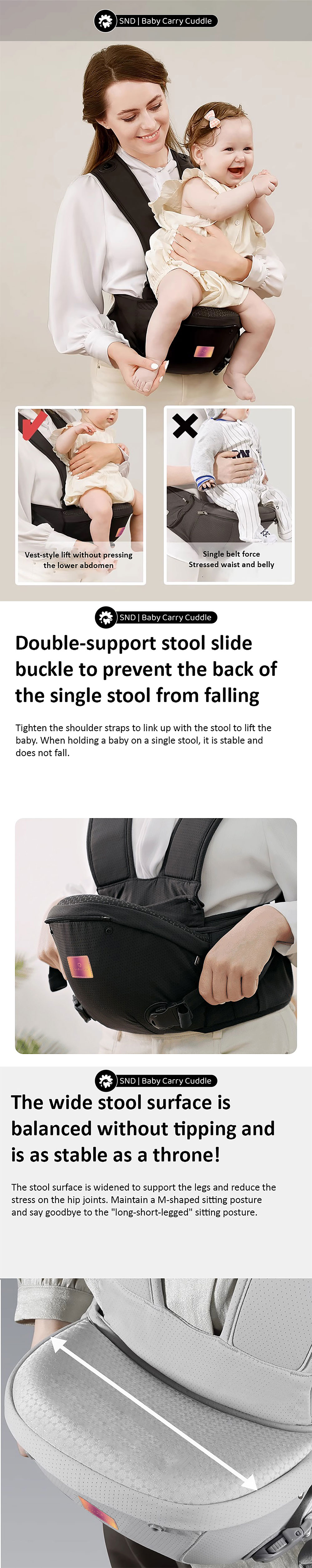 Hip Seat Baby Carrier