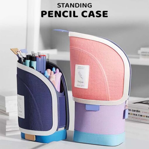 StarAndDaisy Kids Pencil Case with Spacious Storage, Multifunctional Stationery Organizer for School Office - Blue - Image 2