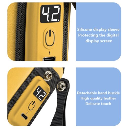 StarAndDaisy Portable Bottle Warmer Cover With 5-speed Adjustment, Quick USB Charging Baby Feeding Bottle Warmer - Yellow - Image 11