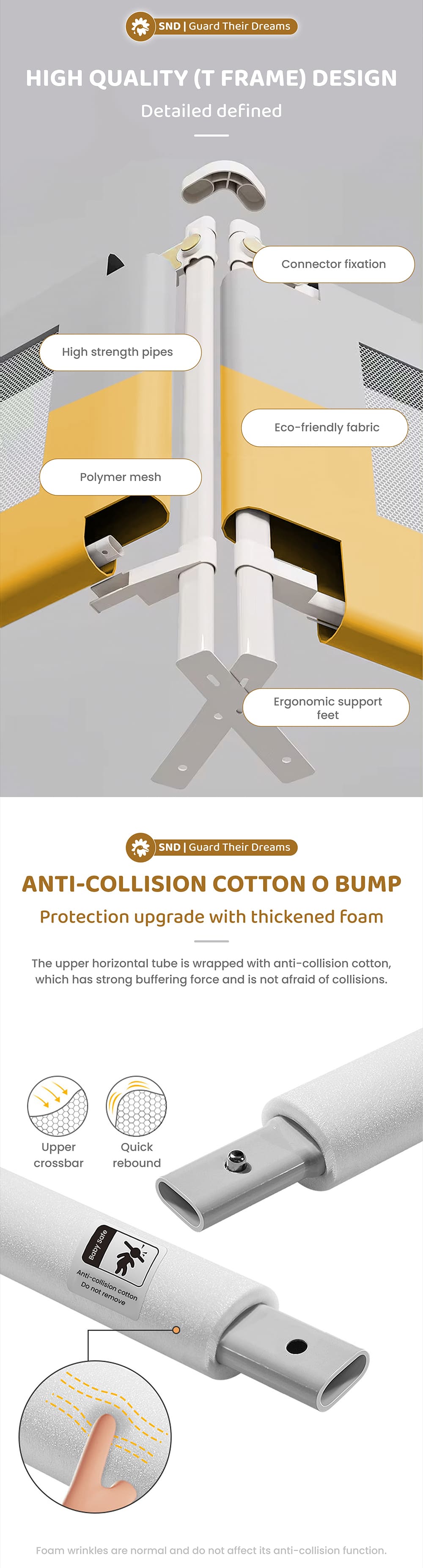 Premium Baby Bed Guardrail