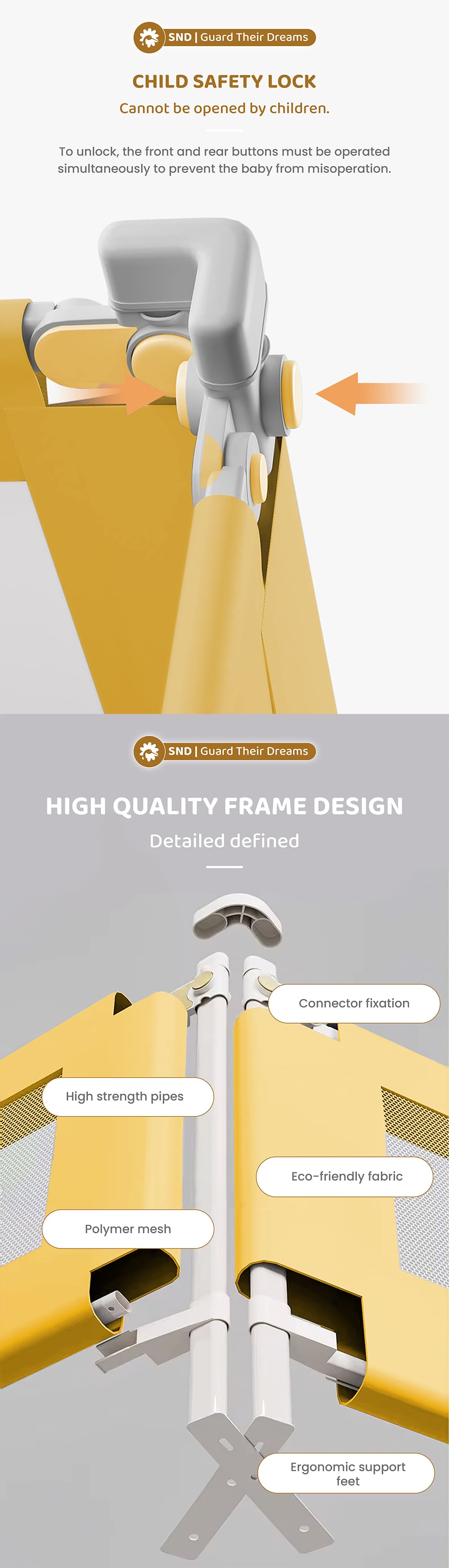 Premium Baby Bed Guardrail