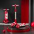StarAndDaisy Kick On Toddler Scooter for Kids Ages 3-10 Years Old Boy Girl with 3 Wheel LED Lights, Extra-Wide Childrens Foldable Kick Scooter Kids Ages 3-10 with 4 Adjustable Height and Lean-to-Steer (Red)