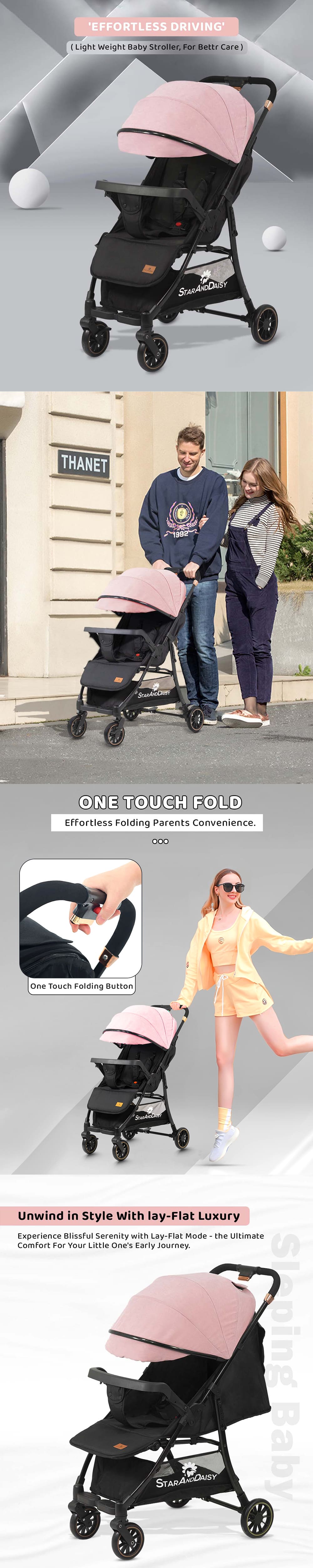 Mom Push Travel Baby Stroller