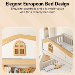 elegant european deisgn for kids bunk bed