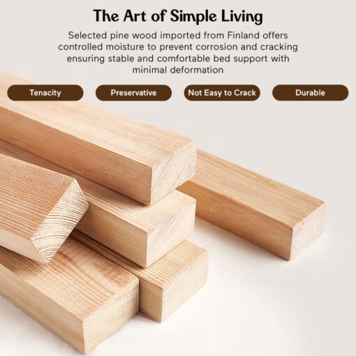 natural pine wood use for bunk bed